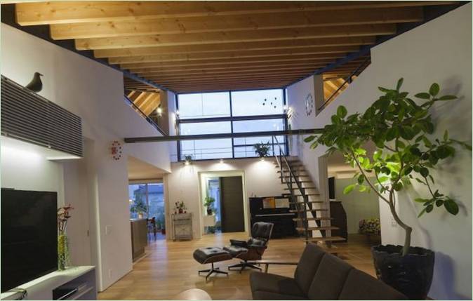 Aménagement intérieur d'une maison de campagne à Ibaraki