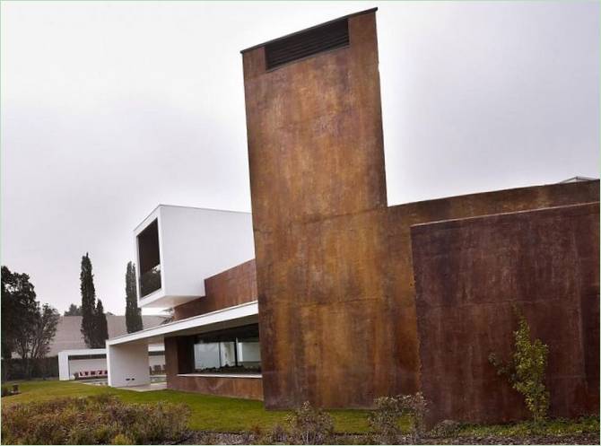 L'architecture des maisons : une vue latérale