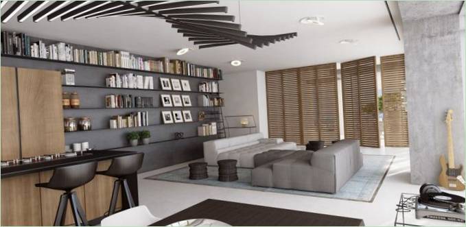 Aménagement de l'espace de vie dans le boulevard intérieur