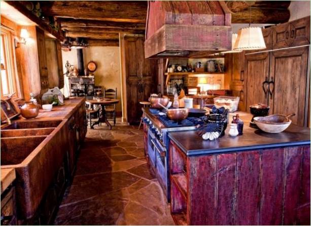 Intérieur de la cuisine du manoir Castlewood