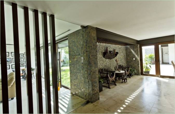 Intérieur de l'accueillante maison Casa Altabrisa à Mérida, Yucatan, Mexique. Design Grupo Arquidecture