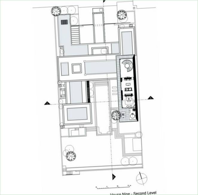 Plans d'étage d'une résidence privée