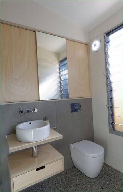 Une salle de bain dans une maison de Bourne Blue Architecture, Australie