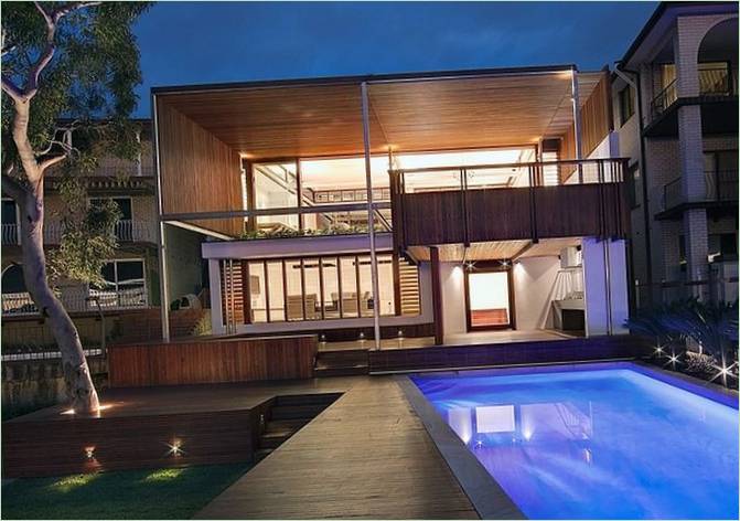 Une luxueuse maisonnette avec des structures à plusieurs niveaux à Sydney