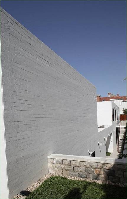Mur blanc d'une maison