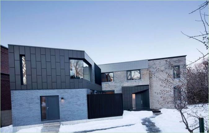 Belle maison contemporaine à Montréal, Canada : extérieur