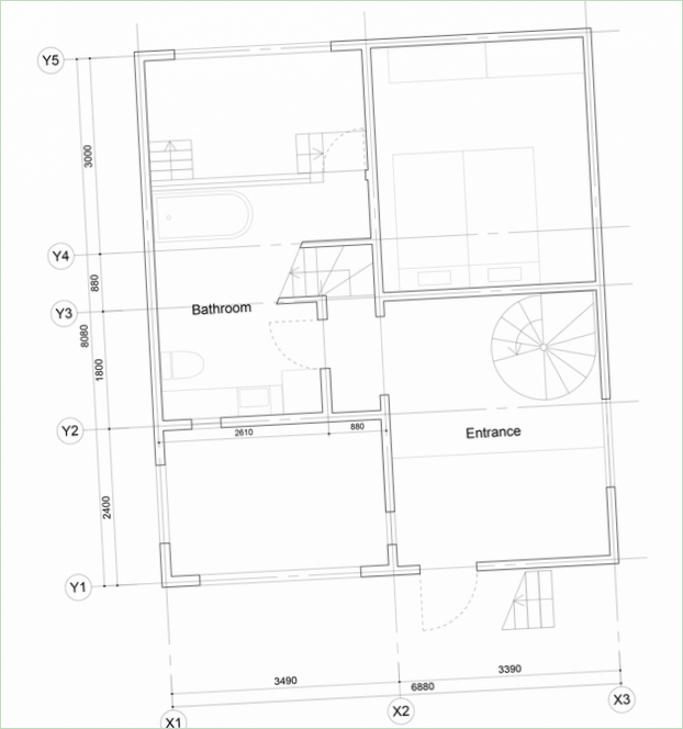 Schéma du plan d'étage de Yokohama