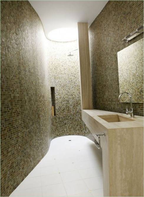 Design intérieur de la salle de douche
