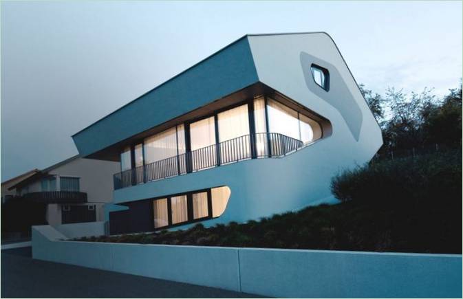 Conception d'une maison néo-moderniste par Ols Heuss en Allemagne