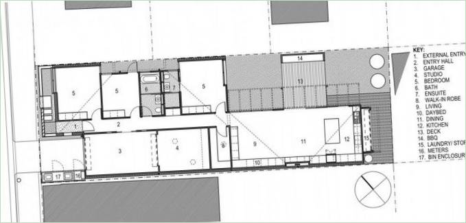 Plans d'étage d'une maison Bourne Blue Architecture en Australie