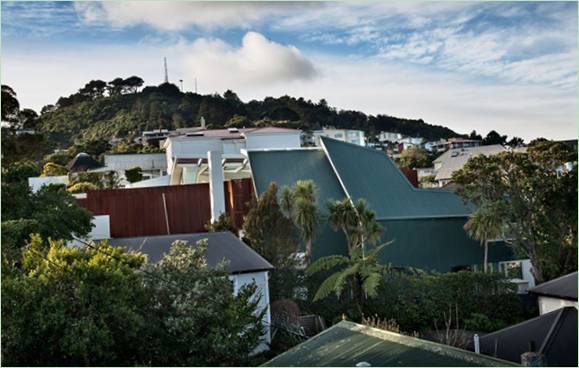 Maison surplombant les jardins botaniques de Wellington par Parsonson Architects