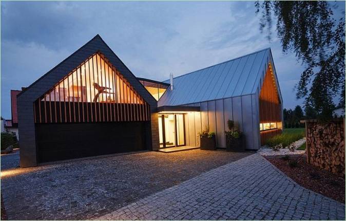 Conception de maisons modernes en Pologne