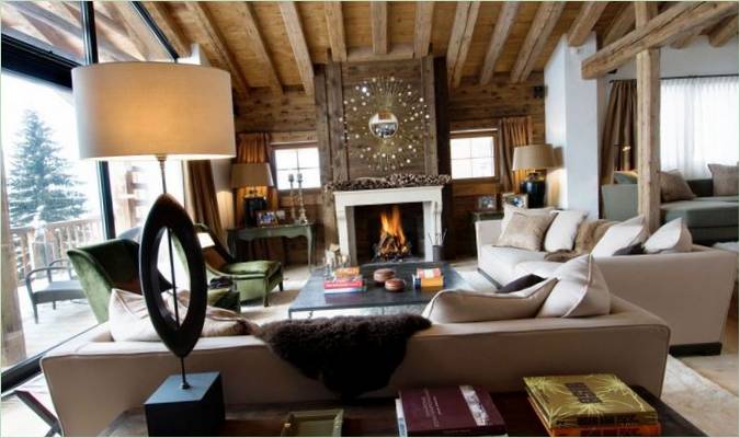 Chalet de la Dent Blanche dans la station de ski du Valais, en Suisse