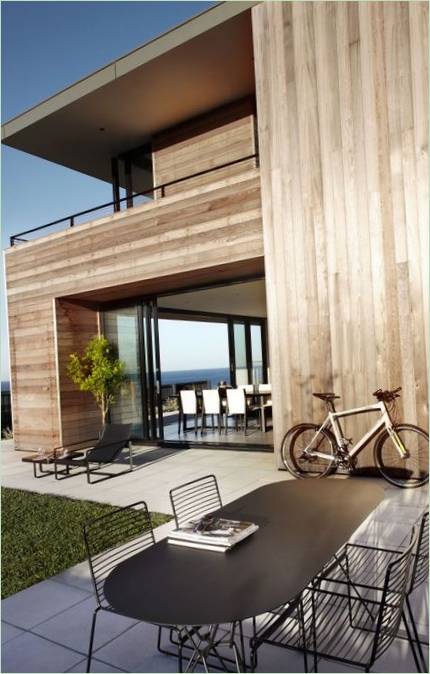 Terrasse d'une maison de campagne sur la côte de la Nouvelle-Galles du Sud