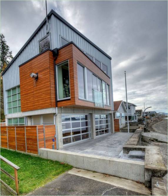 La maison du tsunami conçue par Designs Northwest Architects sur l'île de Camano