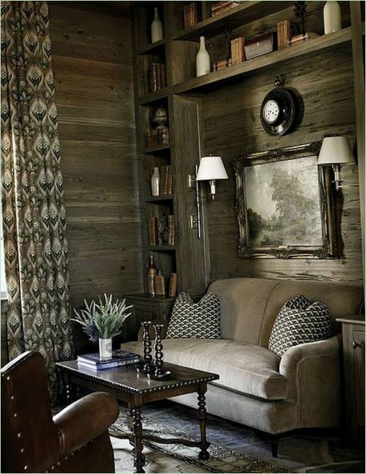 Mobilier intérieur en cuir : canapé et fauteuil