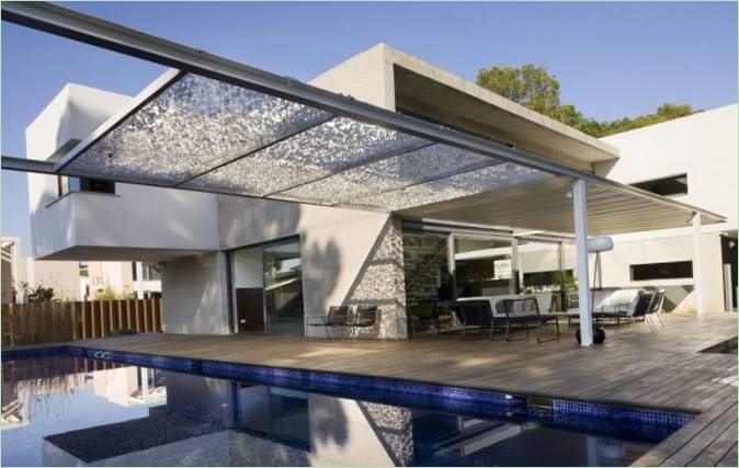 La terrasse de la piscine de la maison de campagne D &amp ; E en Espagne