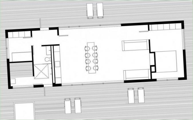 Disposition de la Villa Wallin en Suède