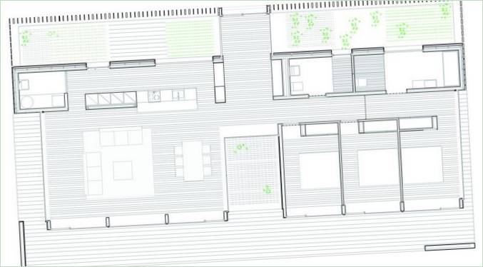 Plans d'étage de l'élégante Villa Indigo