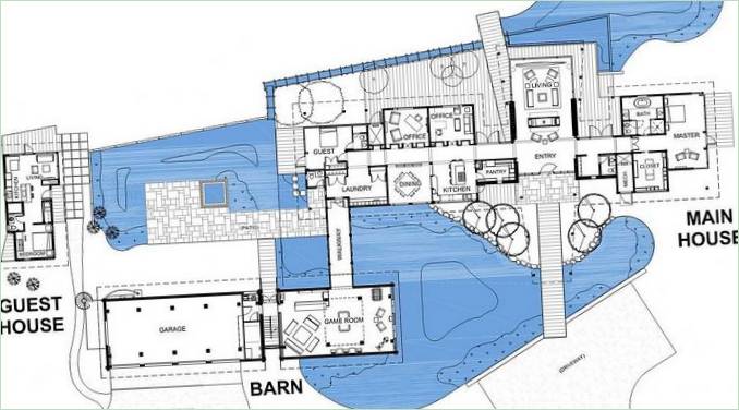 Plans d'étage de la résidence du Family Trust de l'EHA
