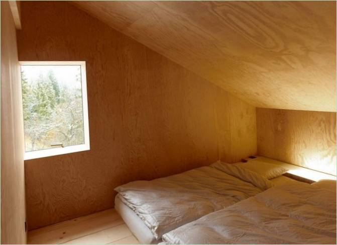 Chambre à coucher dans une maison de campagne en Suisse