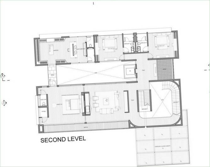 66MRN - Plan du premier étage de la maison