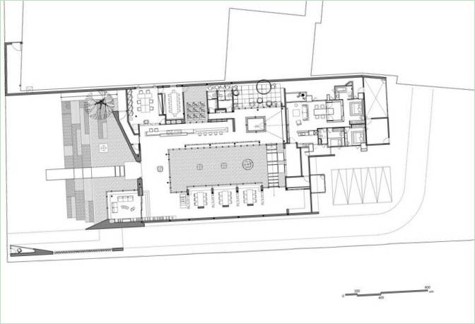 Plan de la maison privée de Casa De Flore