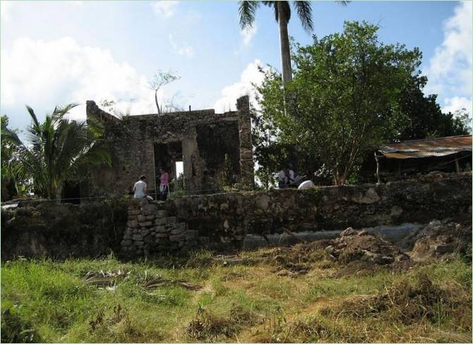 Vieux bâtiments de l'Hacienda Villa Bacoc au Mexique