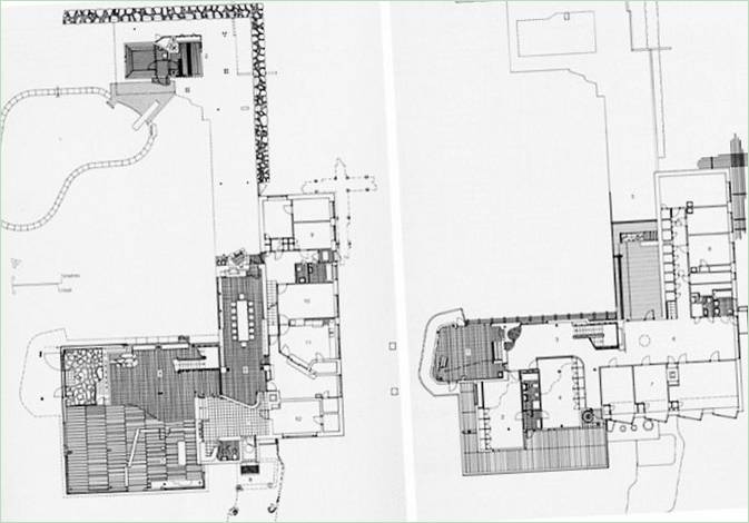 Plan de la Villa Mairea par Alvar Aalto