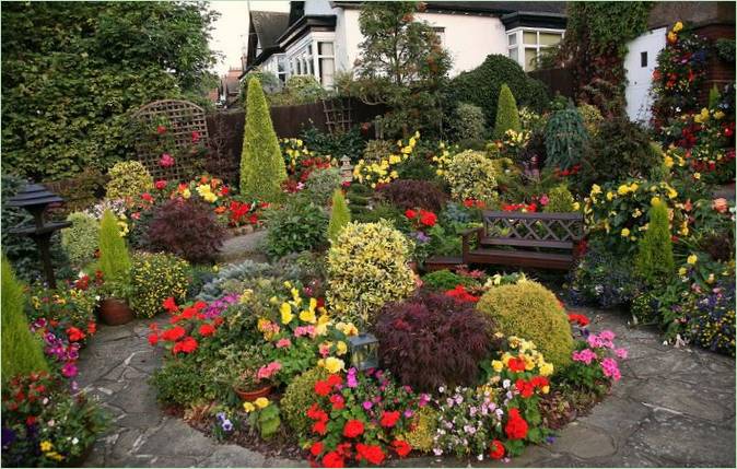 Aménagement paysager d'un jardin anglais