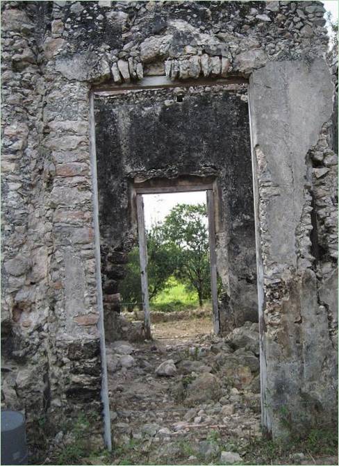 Vieux bâtiments de l'Hacienda Villa Bacoc au Mexique