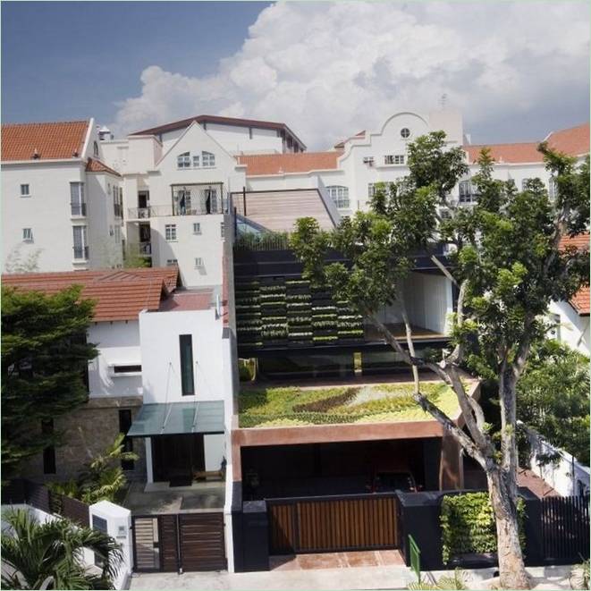 Maison de jardin inhabituelle à Singapour
