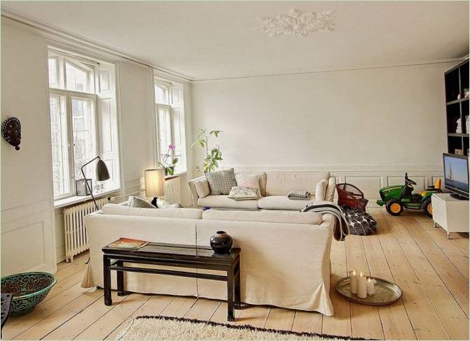 Aménagement intérieur du salon dans le style scandinave
