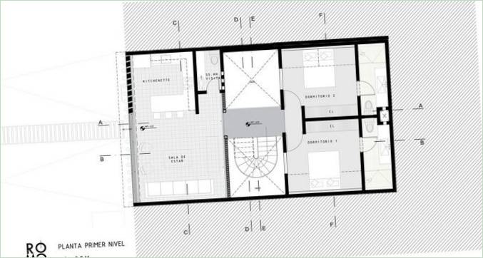 Plan d'étage de la maison S au Pérou
