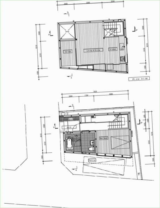 Plans des étages de la maison privée Mishuku II
