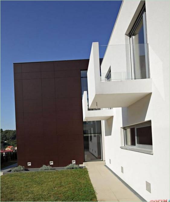 La maison en forme de T à Zagreb