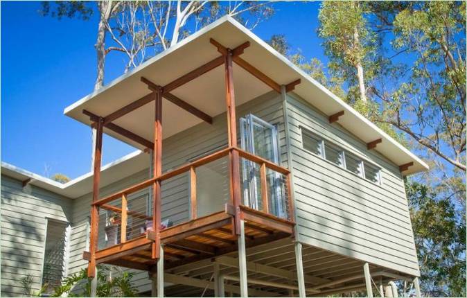 Balcon de maison en bois de Brisbane