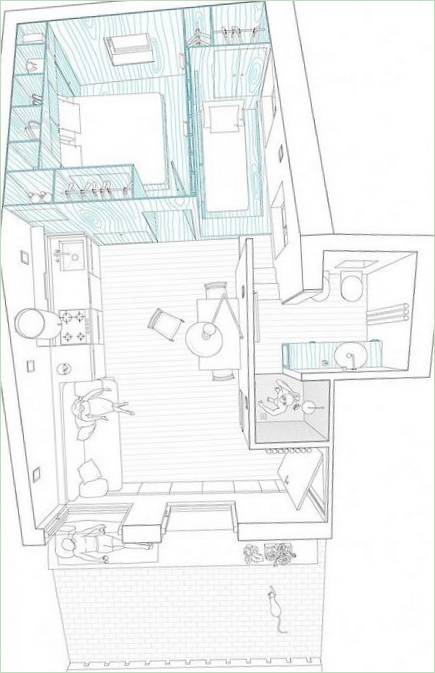 Aménagement intérieur pour un petit logement