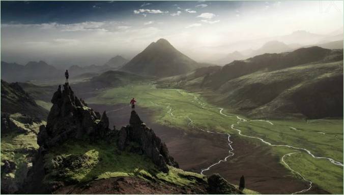 Montagnes de granit en Islande