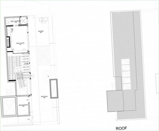 Plan d'étage du luxueux penthouse de la 73e rue aux États-Unis