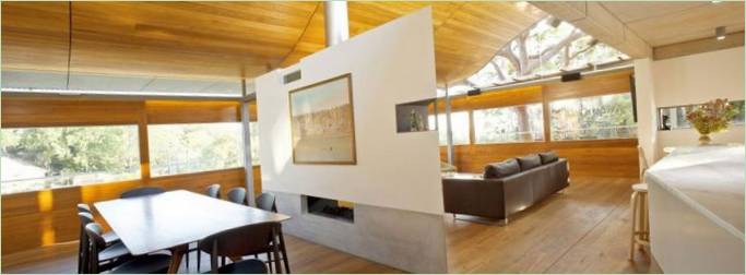 L'intérieur de la Maison Angophora à Sydney