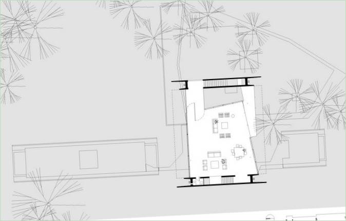 Plans d'étage d'une maison privée à Rio de Janeiro