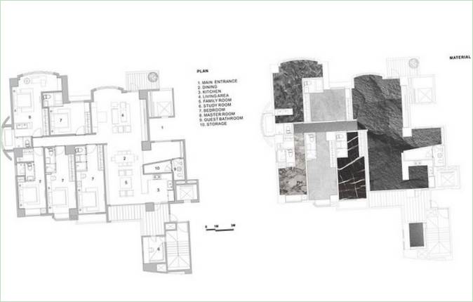 Maison en plan d'appartement Black Serenity