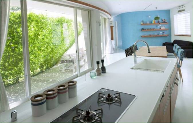 Espace de travail dans la cuisine