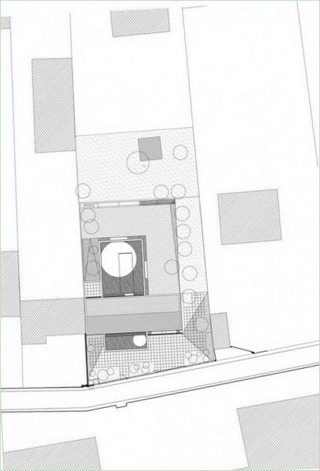 Plans d'étage de la maison en porte-à-faux de Sèvres