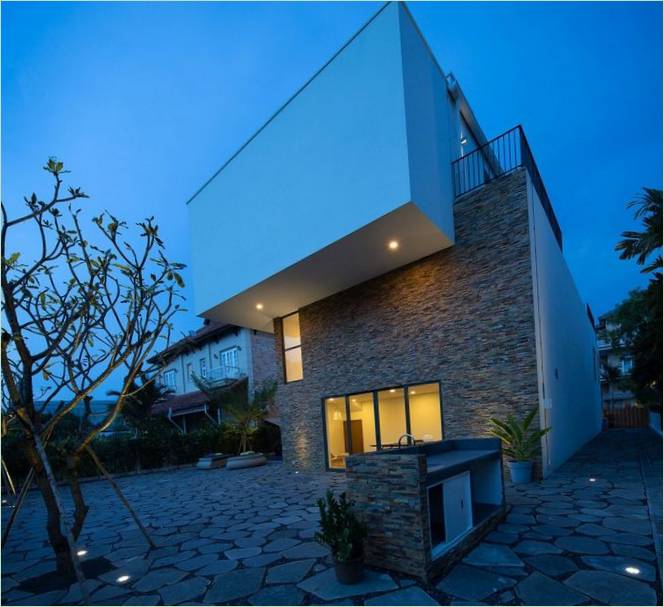 Élégante villa Fuschia design au Vietnam