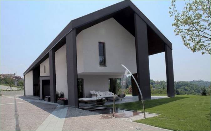 Conception de la villa privée Casa_M_SSM par le célèbre Diego Bortolato dans le Monferrato, en Italie