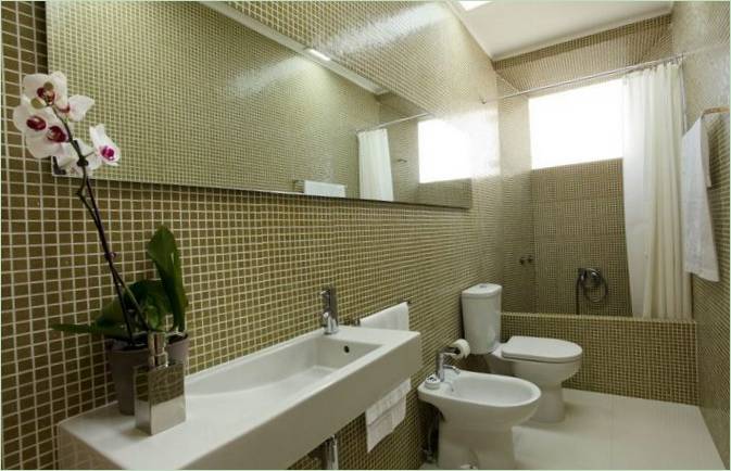 Intérieur d'une salle de bain dans une maison privée
