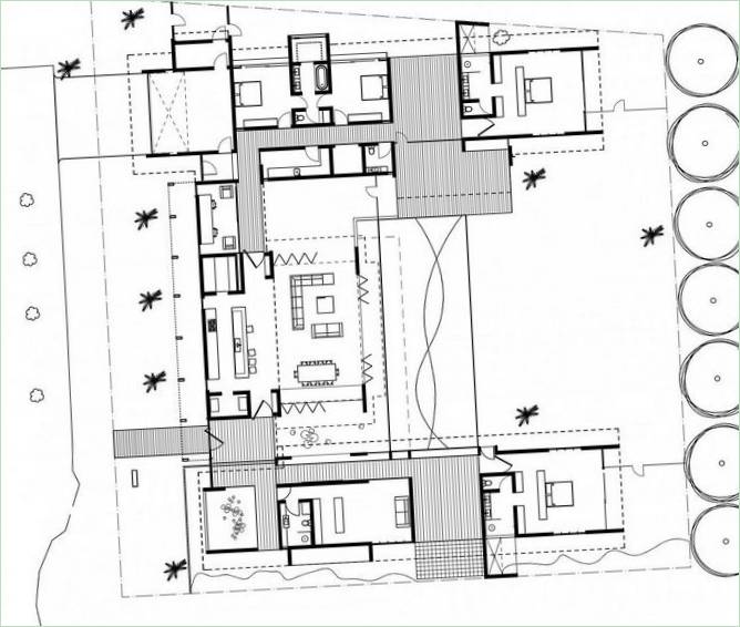 Plan d'étage de la Dune House dans le Queensland