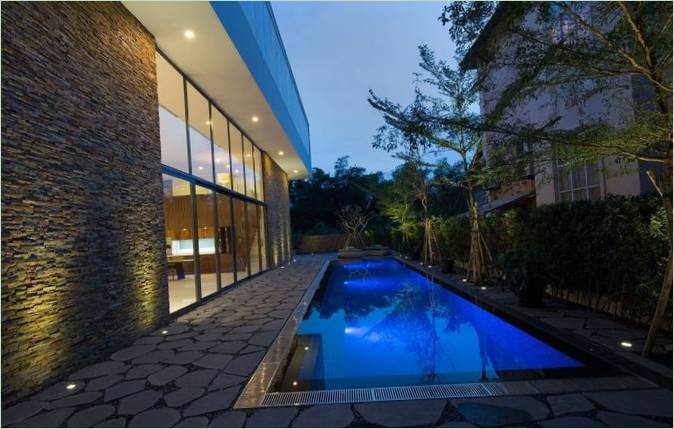 Villa Fuschia au design élégant au Vietnam